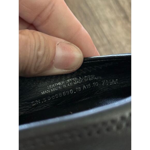 Tory Burch Women's Black Leather Reva Ballet Flats Size Size 7.5 - Picture 7 of 16